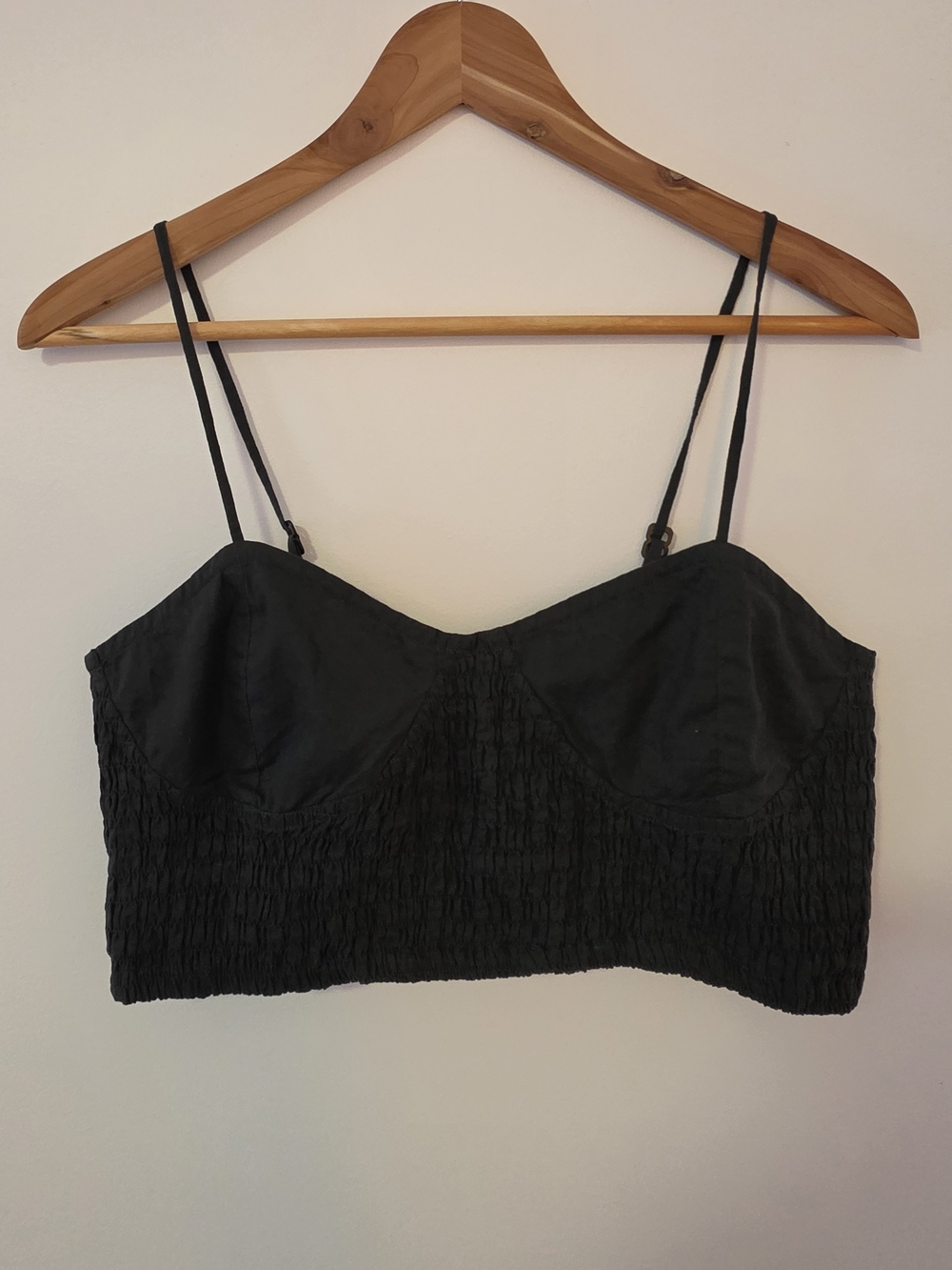 Acacia Swimwear Smocked Top with Label Detail